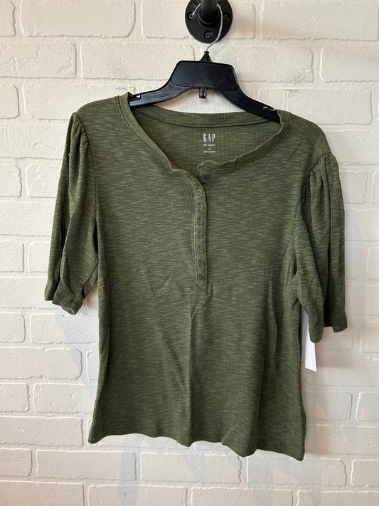 Top Short Sleeve By Gap In Green, Size: L