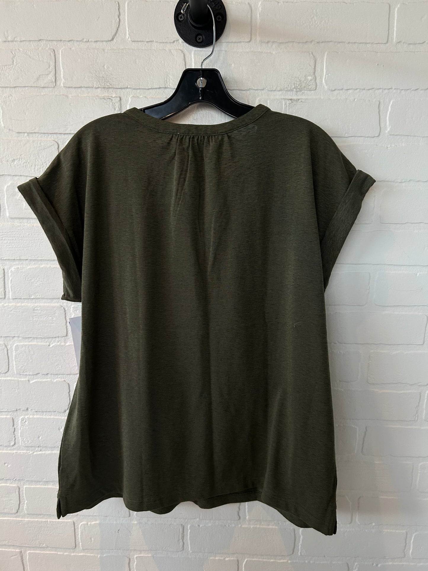 Top Short Sleeve By Loft In Green, Size: M