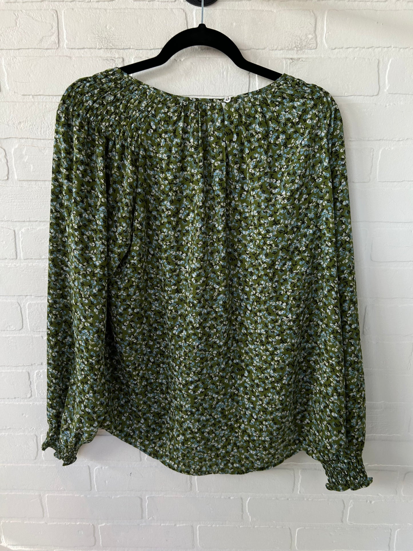 Top Long Sleeve By Alex & Lilli In Green, Size: L