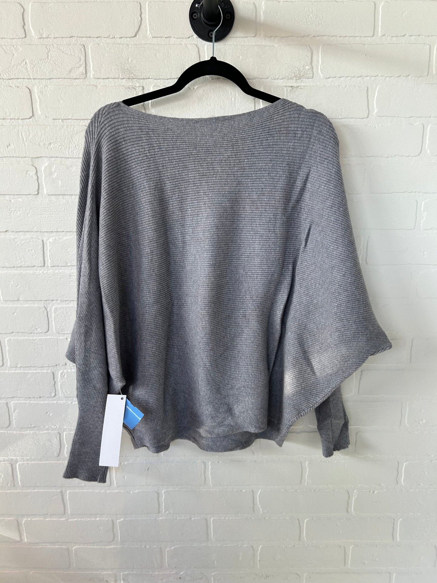 Sweater By Joan Vass In Grey, Size: Xl