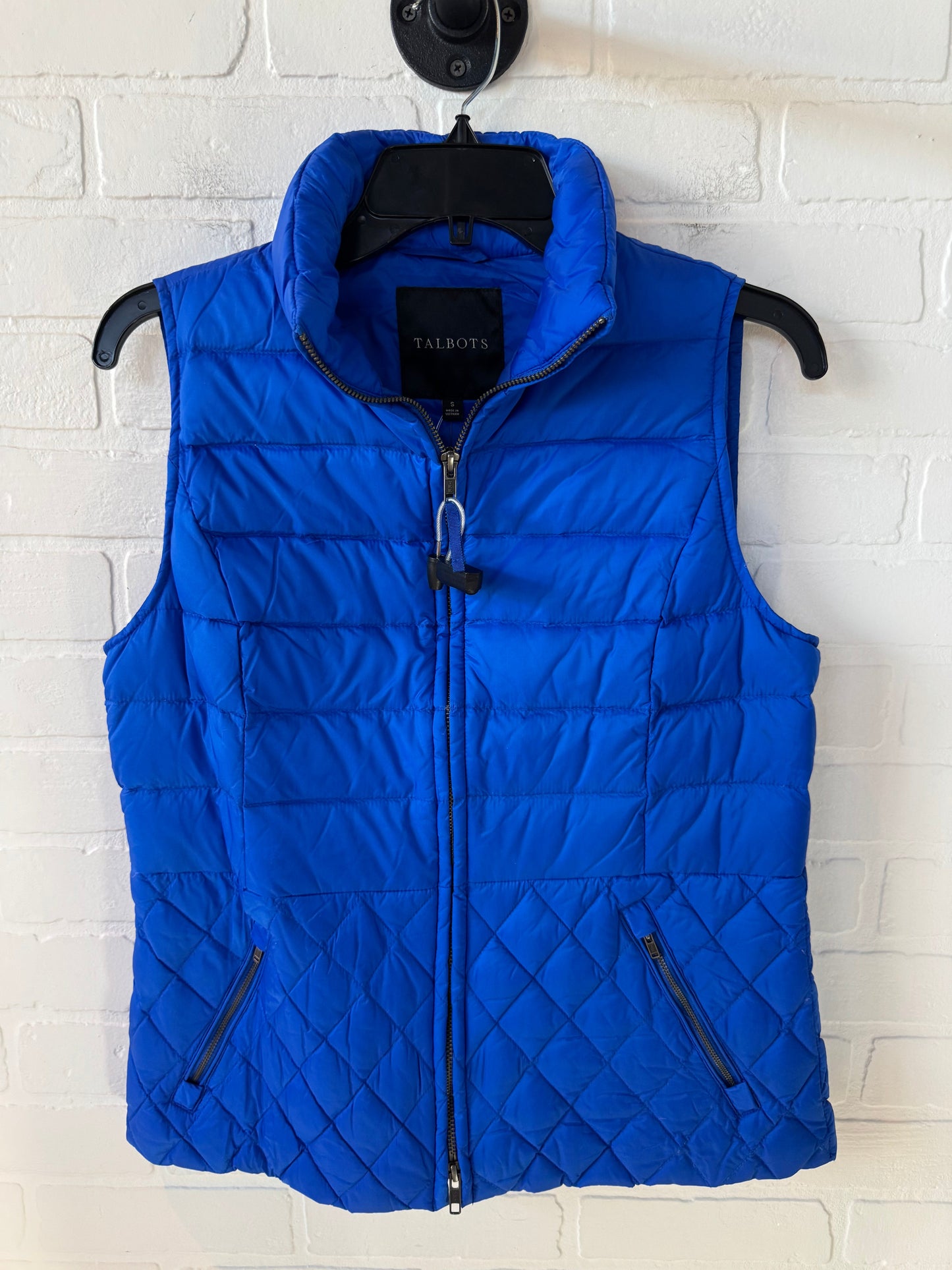 Vest Puffer & Quilted By Talbots In Blue, Size: S