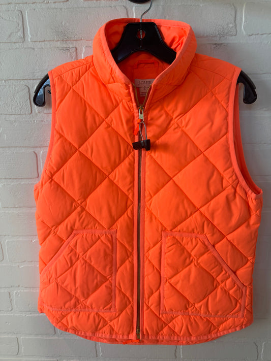 Vest Puffer & Quilted By J. Crew In Orange, Size: S