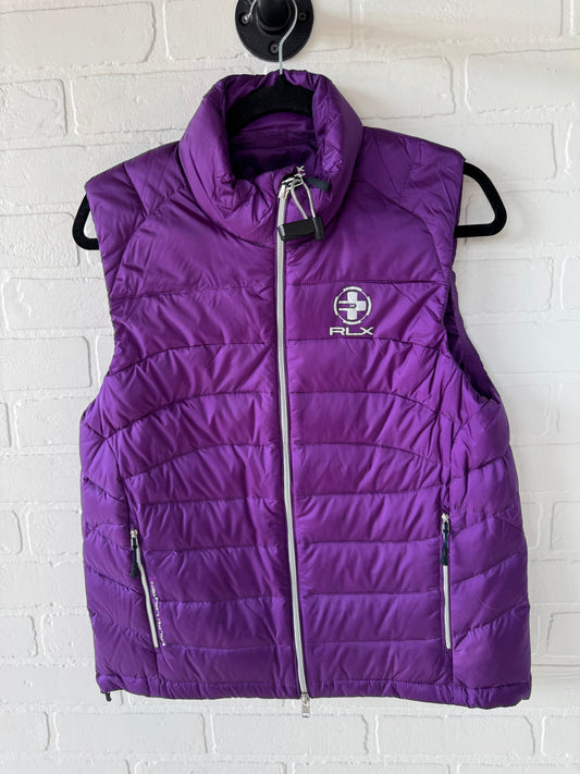 Vest Puffer & Quilted By Ralph Lauren In Purple, Size: M