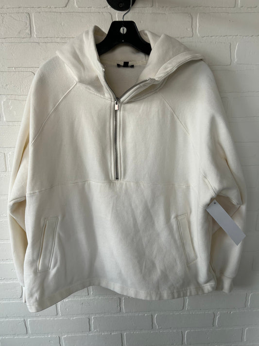 Sweatshirt Hoodie By Express In Cream, Size: Xs