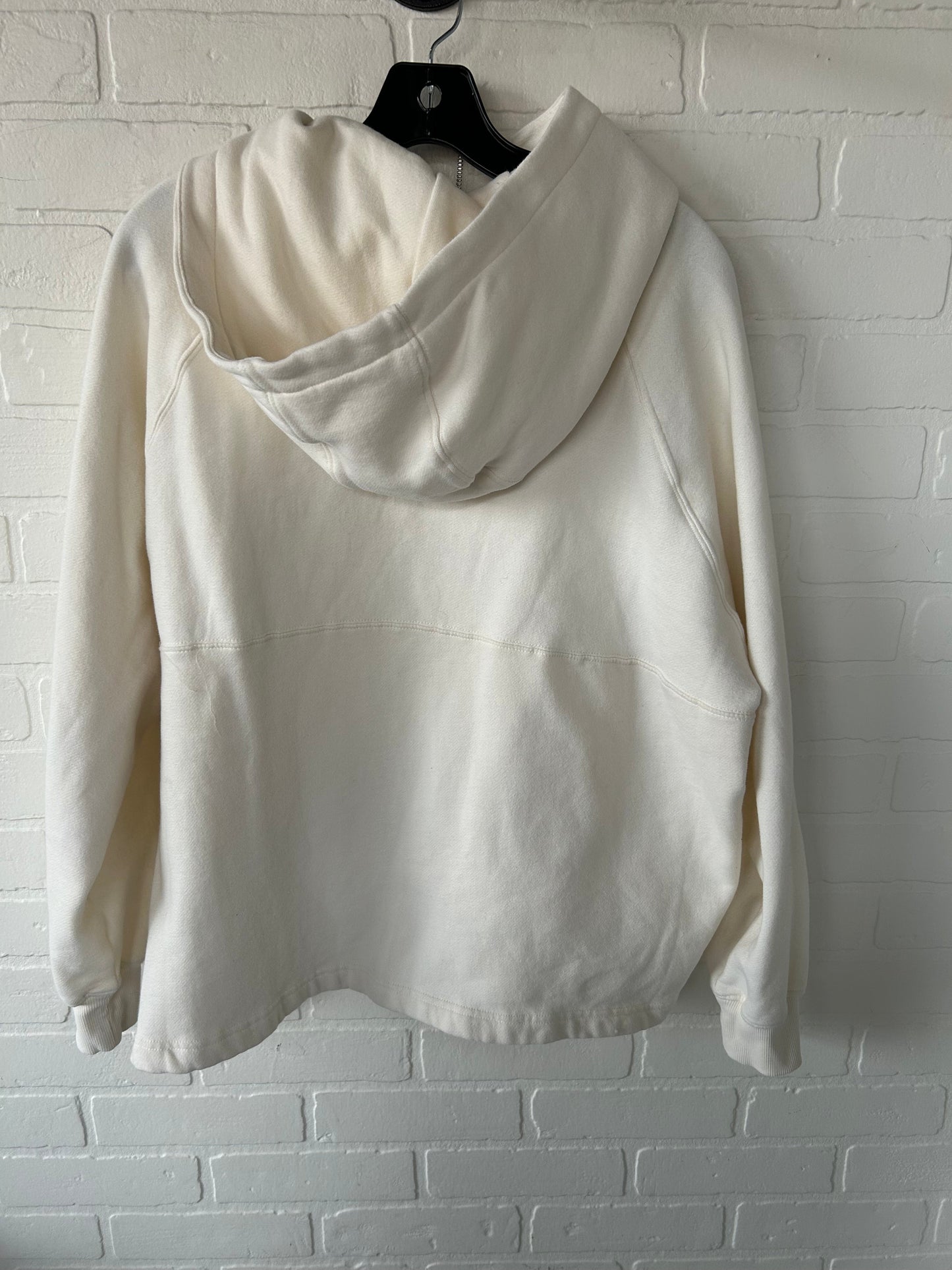 Sweatshirt Hoodie By Express In Cream, Size: Xs