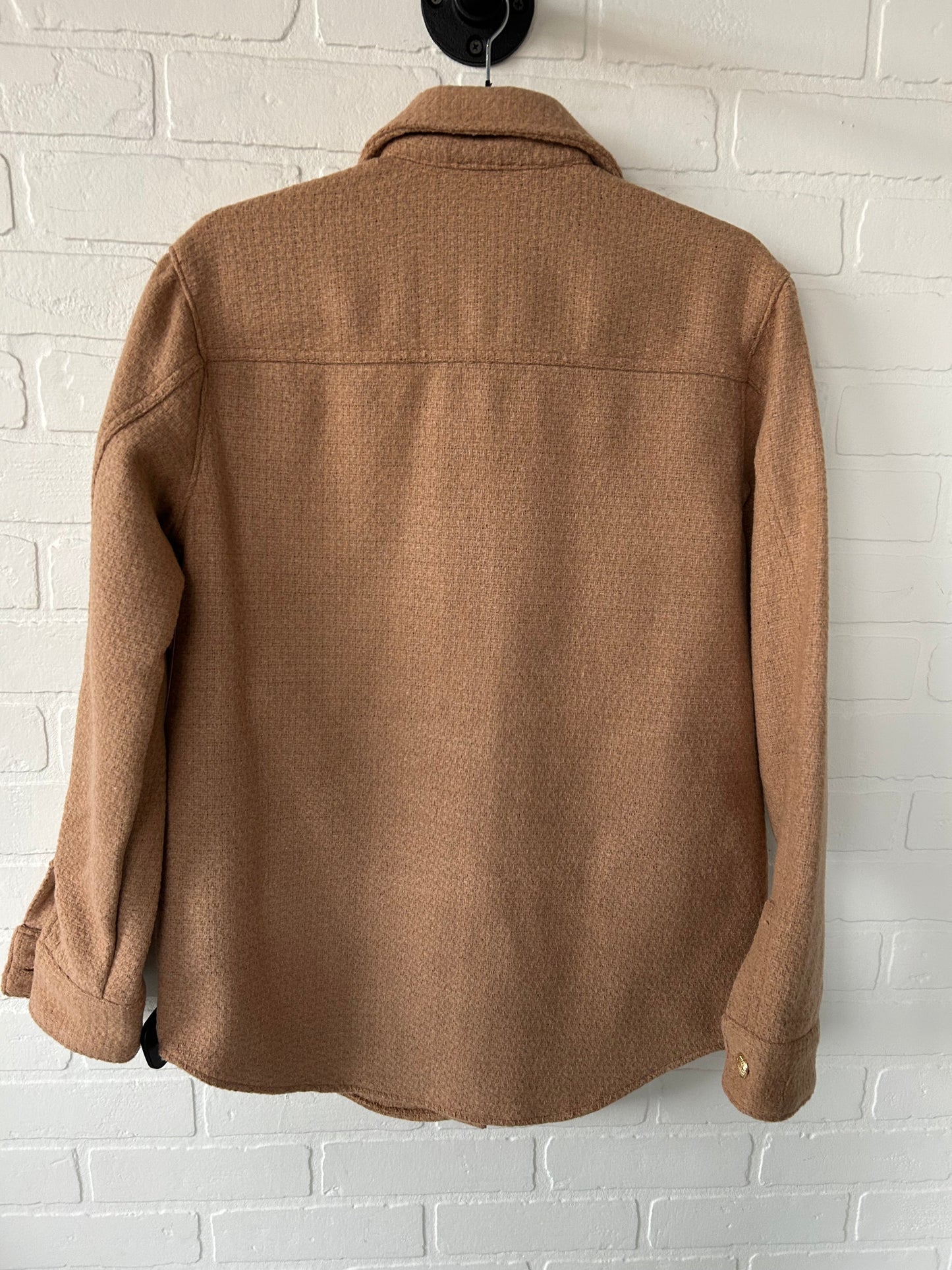 Jacket Shirt By Express In Tan, Size: Xs