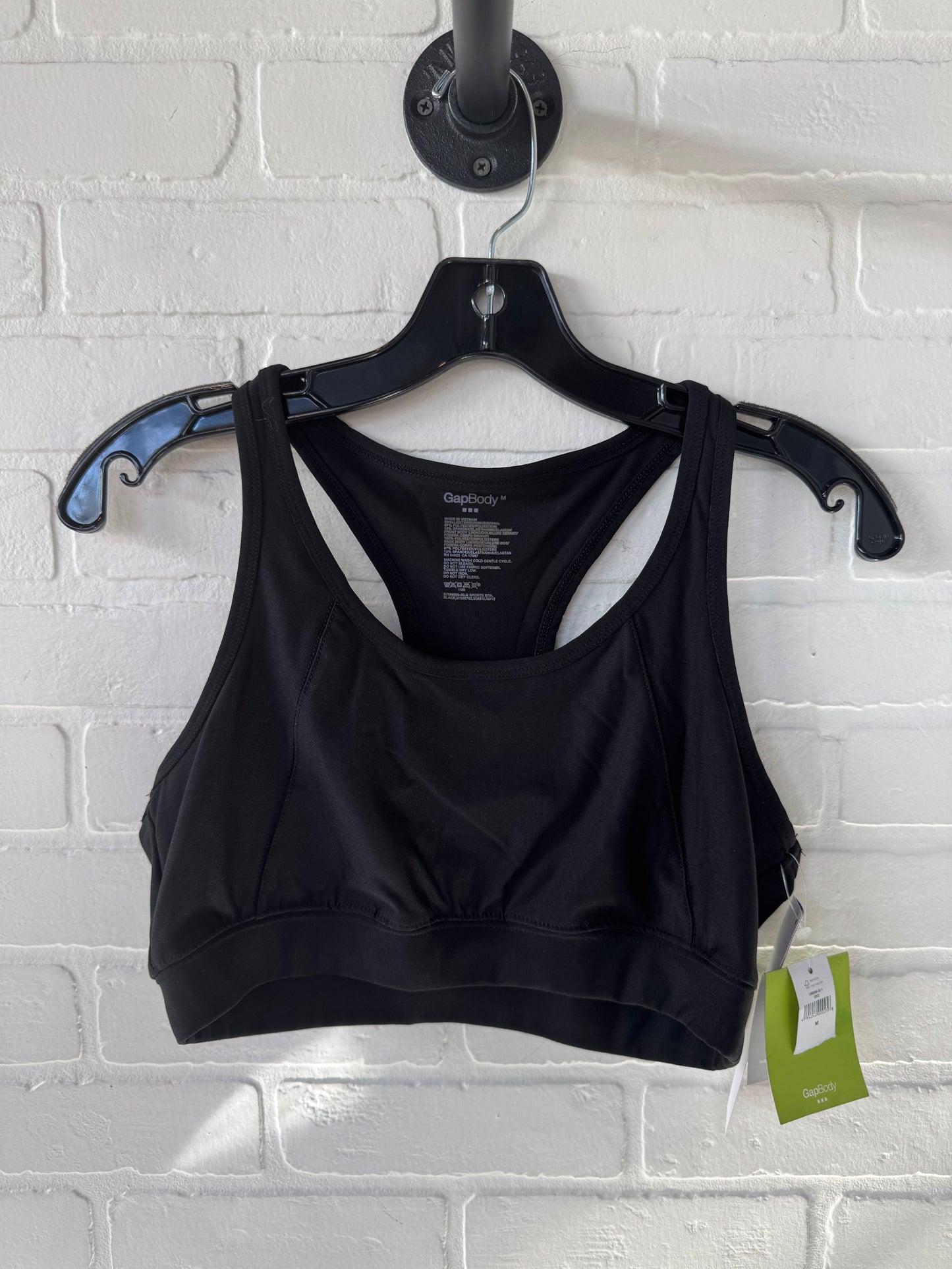 Athletic Bra By Gap In Black, Size: M