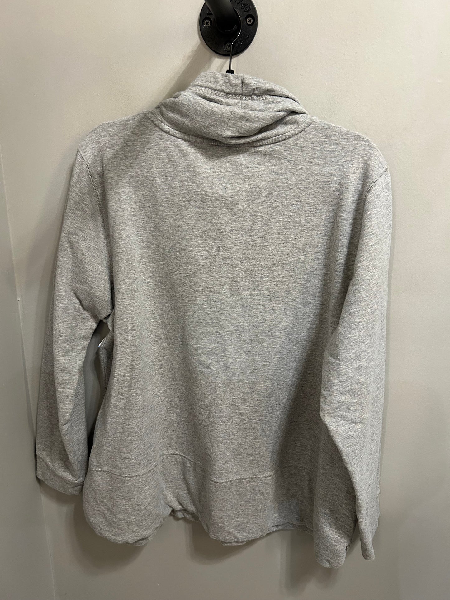 Sweatshirt Collar By Isaac Mizrahi Live Qvc In Grey, Size: Xl