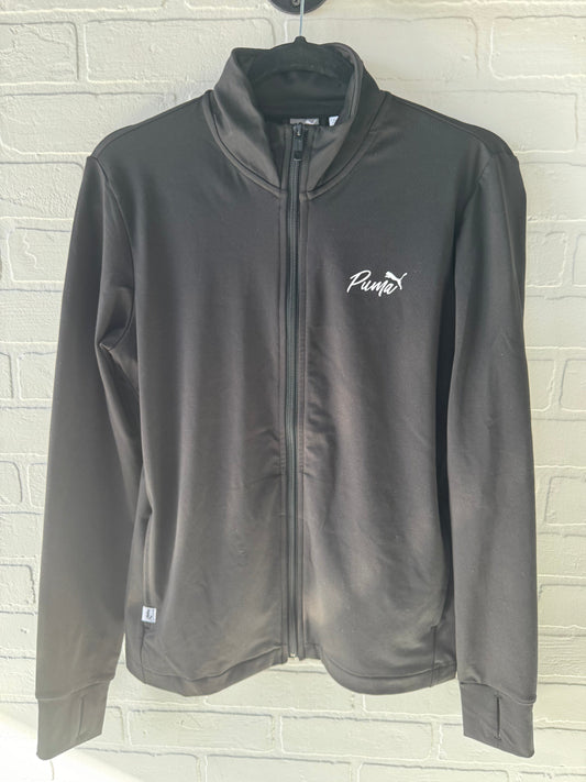 Athletic Jacket By Puma In Black, Size: S