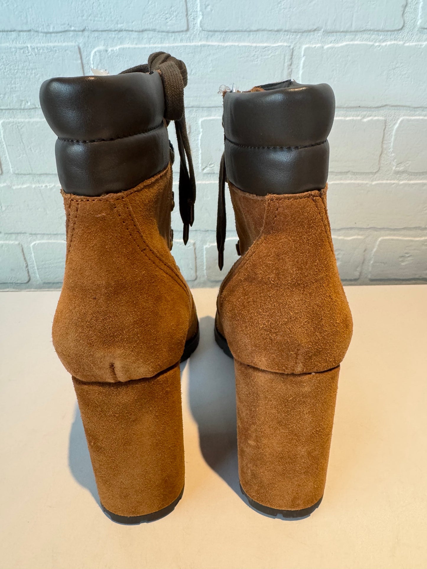 Boots Ankle Heels By Sam Edelman In Brown, Size: 9