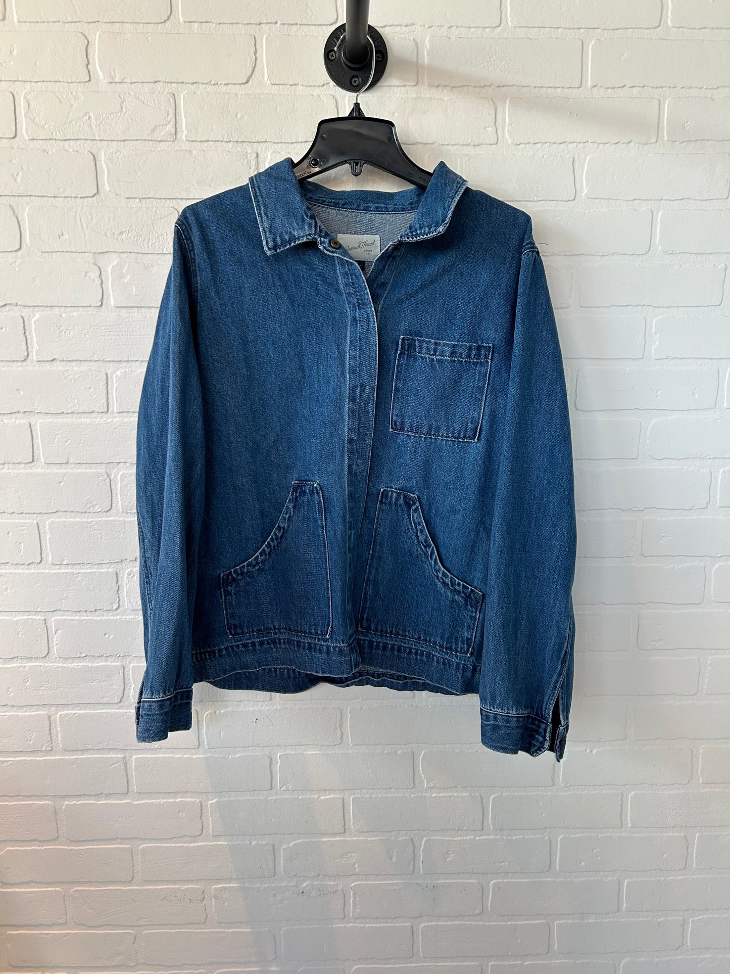 Jacket Denim By Universal Thread In Blue Denim, Size: L