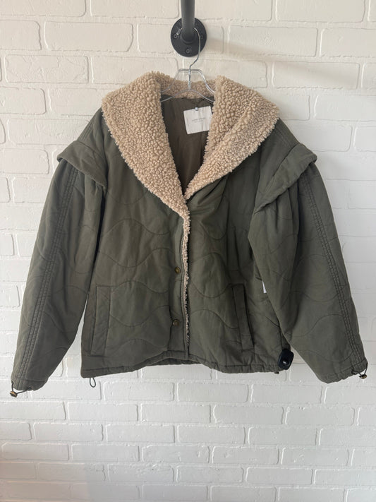 Jacket Puffer & Quilted By Lucky Brand In Green, Size: S