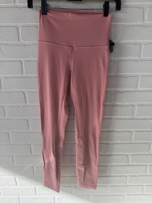 Athletic Leggings By Lululemon In Pink, Size: 4