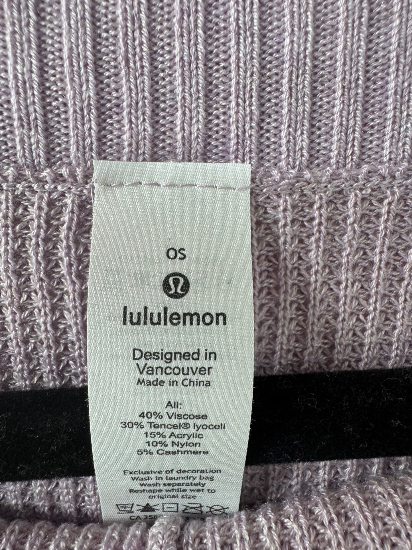 Sweater By Lululemon In Purple, Size: Osfm