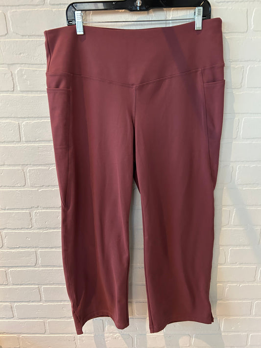 Athletic Leggings By Jockey In Pink, Size: 14