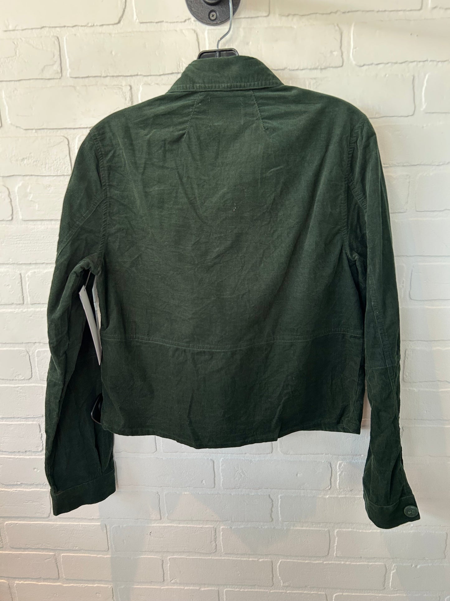 Jacket Shirt By Kut In Green, Size: S