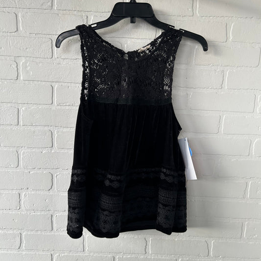 Top Sleeveless By Pol In Black, Size: M