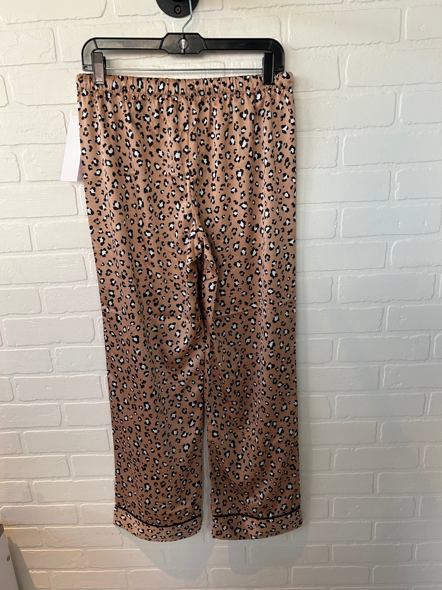 Pajamas 2pc By Clothes Mentor In Black & Tan, Size: M