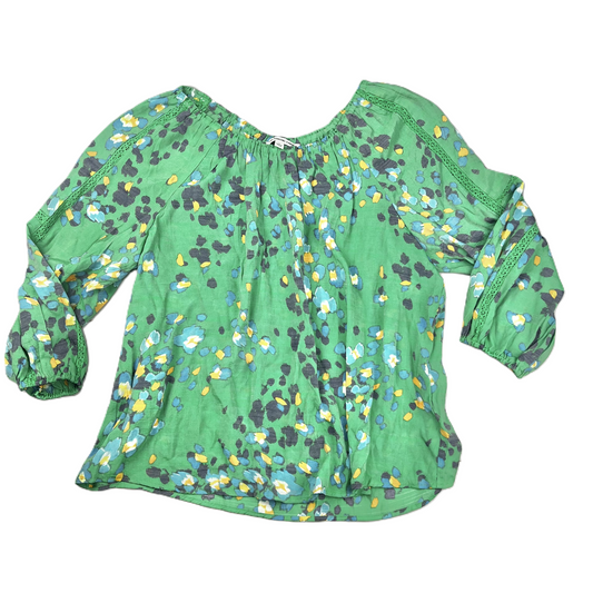 Green Top Long Sleeve By Zac And Rachel, Size: 1x