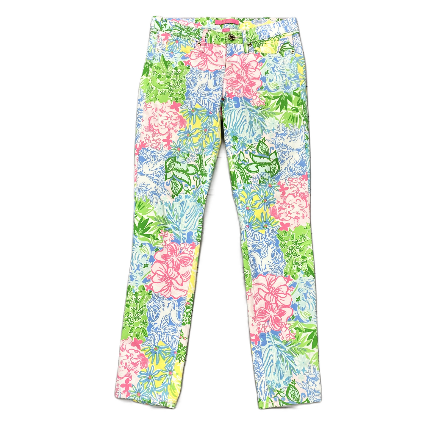 Blue Green Pants Designer By Lilly Pulitzer, Size: 4