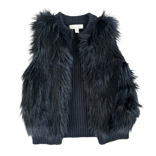 Vest Faux Fur & Sherpa By Michael By Michael Kors In Black, Size: Xs