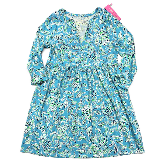 Dress Designer By Lilly Pulitzer In Blue & Green, Size: M