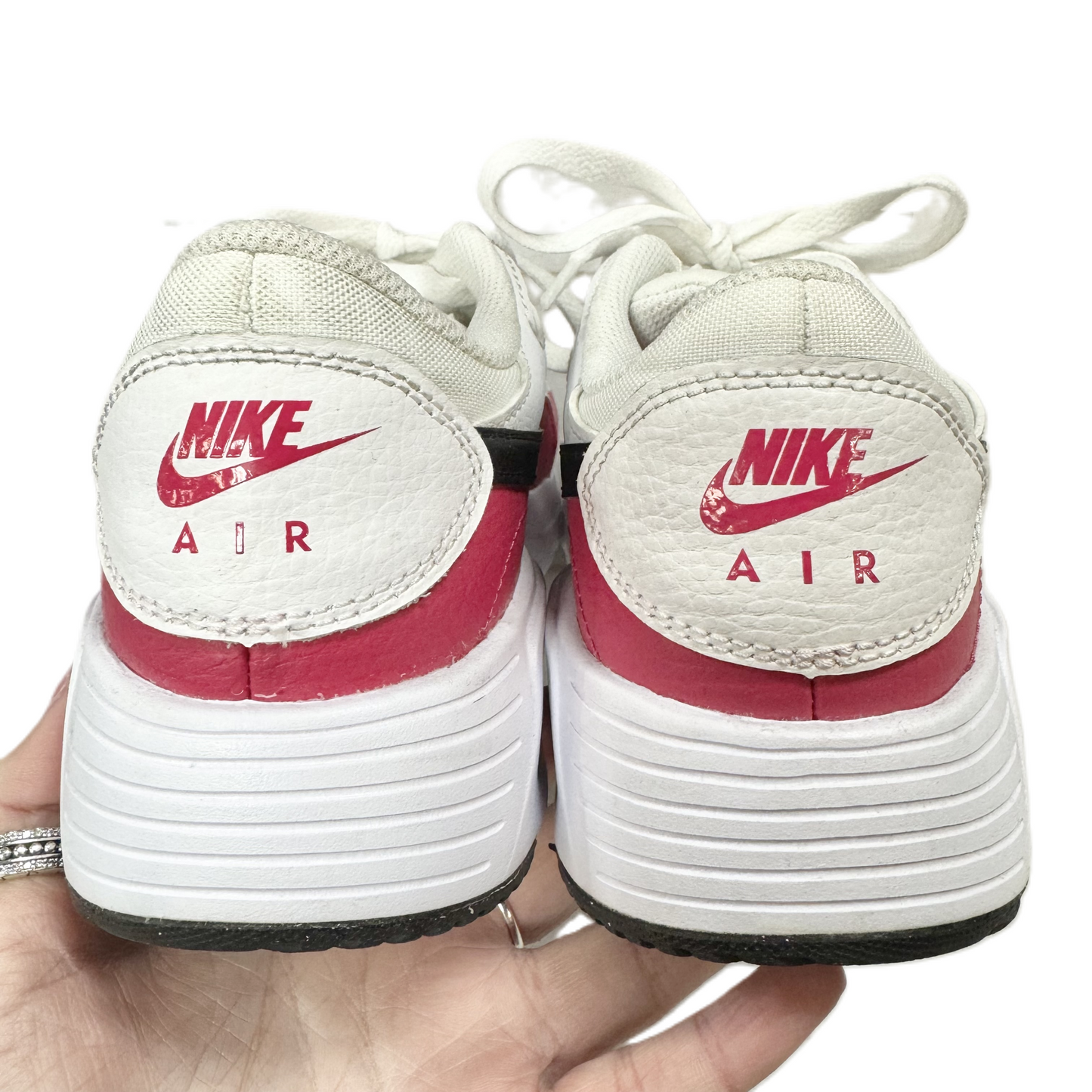 Shoes Sneakers By Nike In Pink & White, Size: 8.5