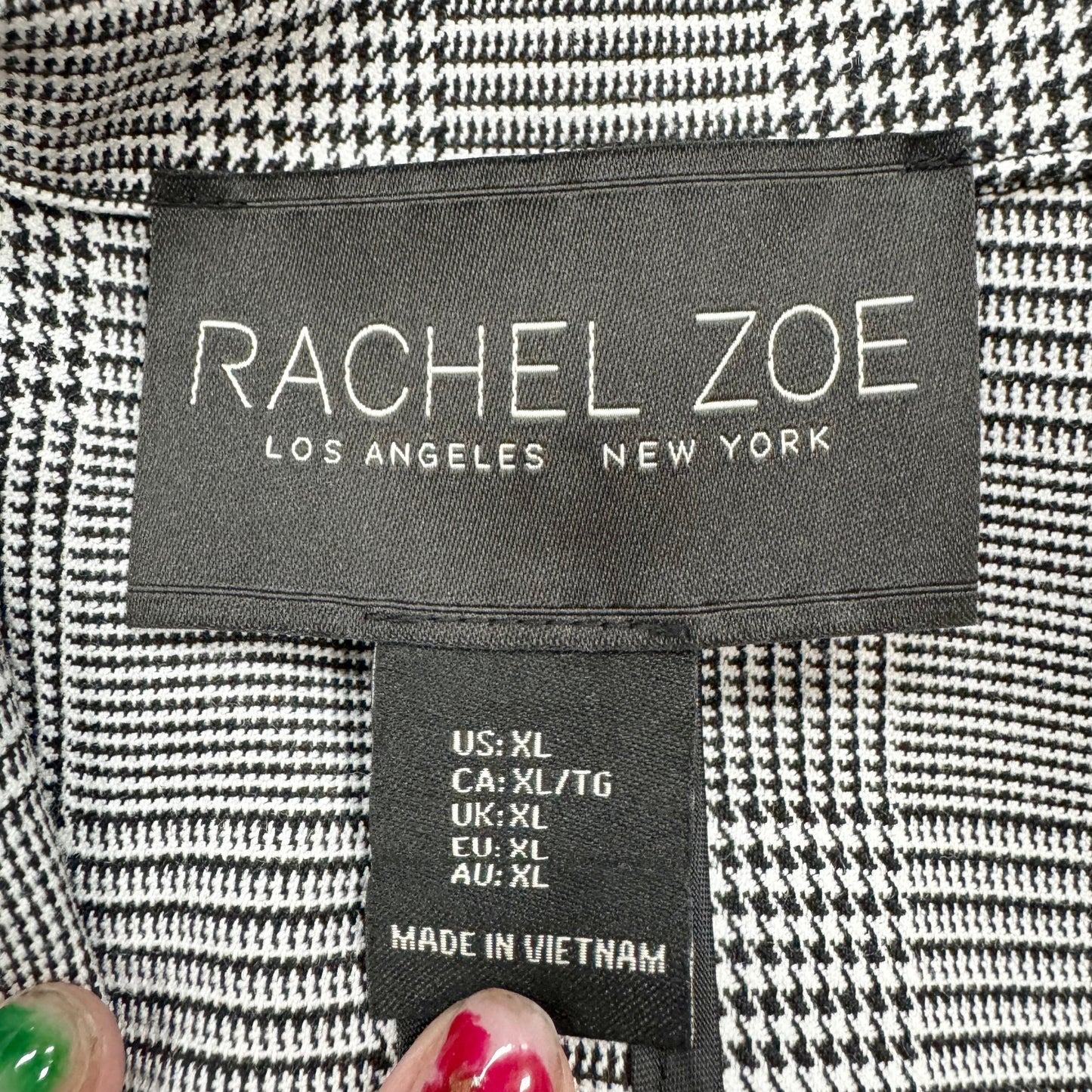 Blazer By Rachel Zoe In Black & White, Size: Xl