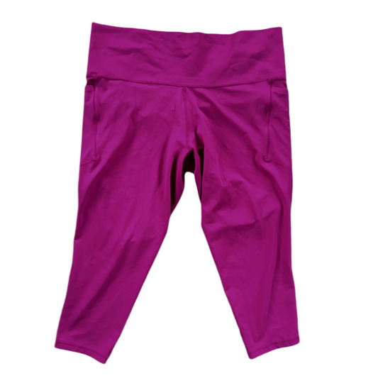 Athletic Leggings Capris By Athleta In Purple, Size: 2x