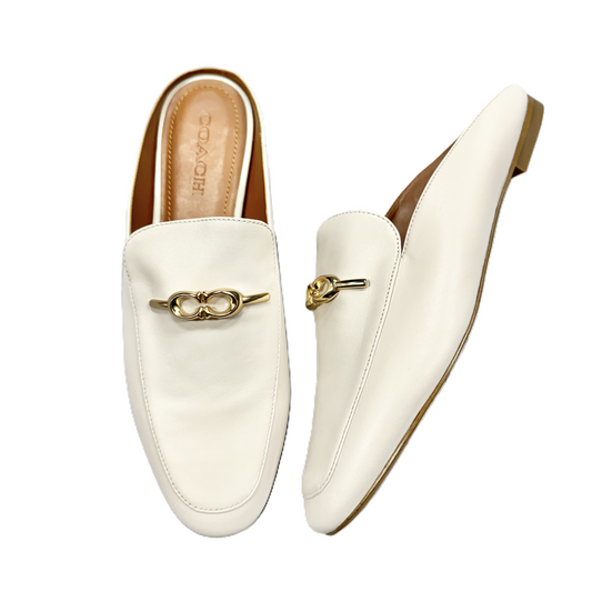 Shoes Designer By Coach In Ivory, Size: 8.5