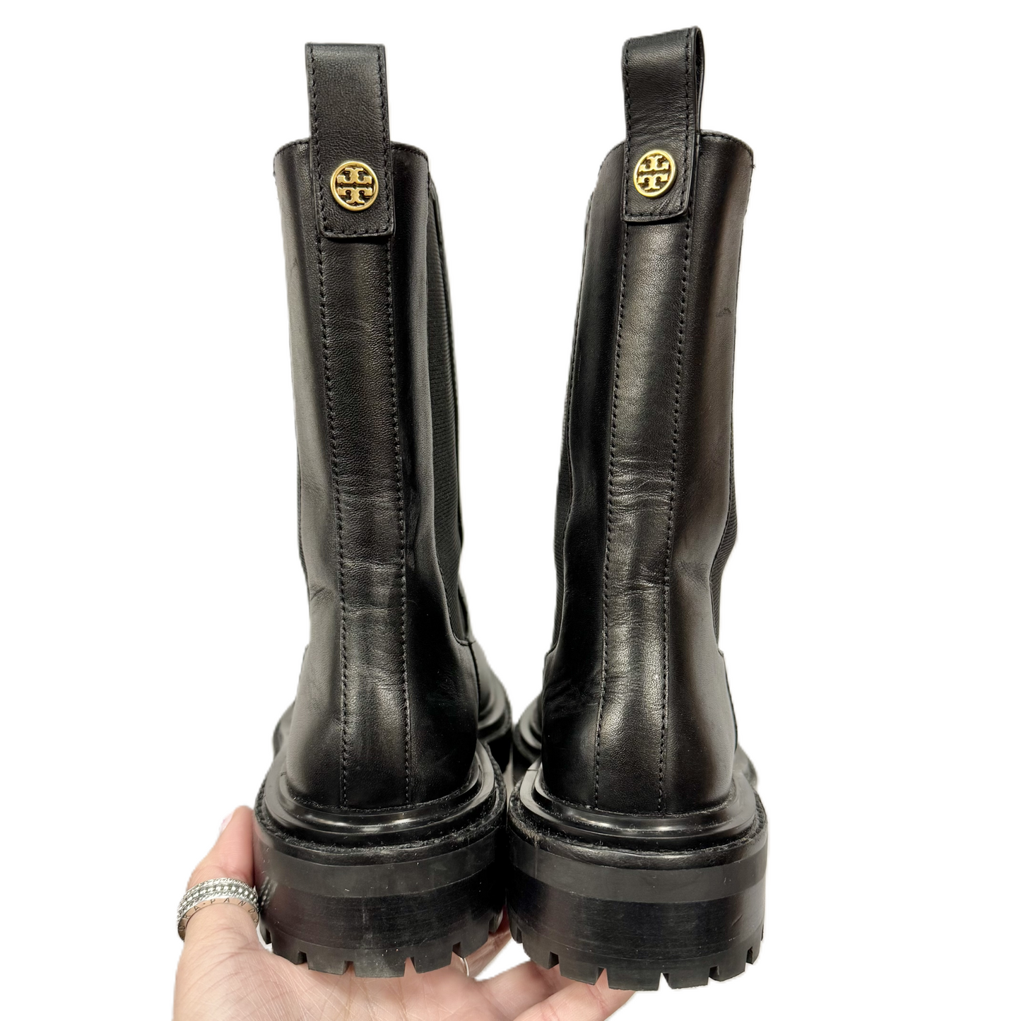 Boots Designer By Tory Burch In Black, Size: 6