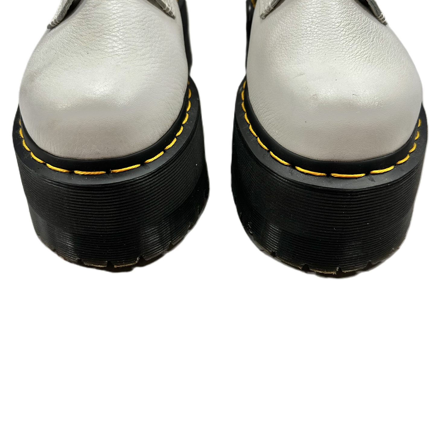 White Boots Combat By Dr Martens, Size: 9