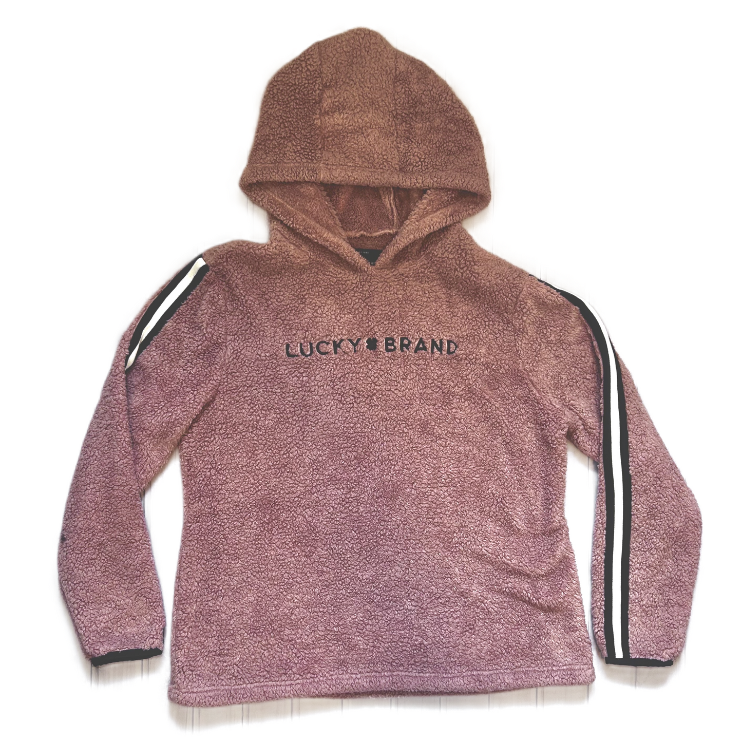 Sweatshirt Hoodie By Lucky Brand In Mauve, Size: L