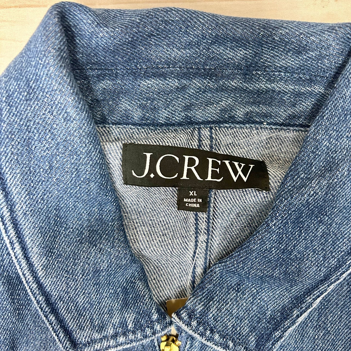 Jacket Denim By J. Crew In Blue Denim, Size: Xl