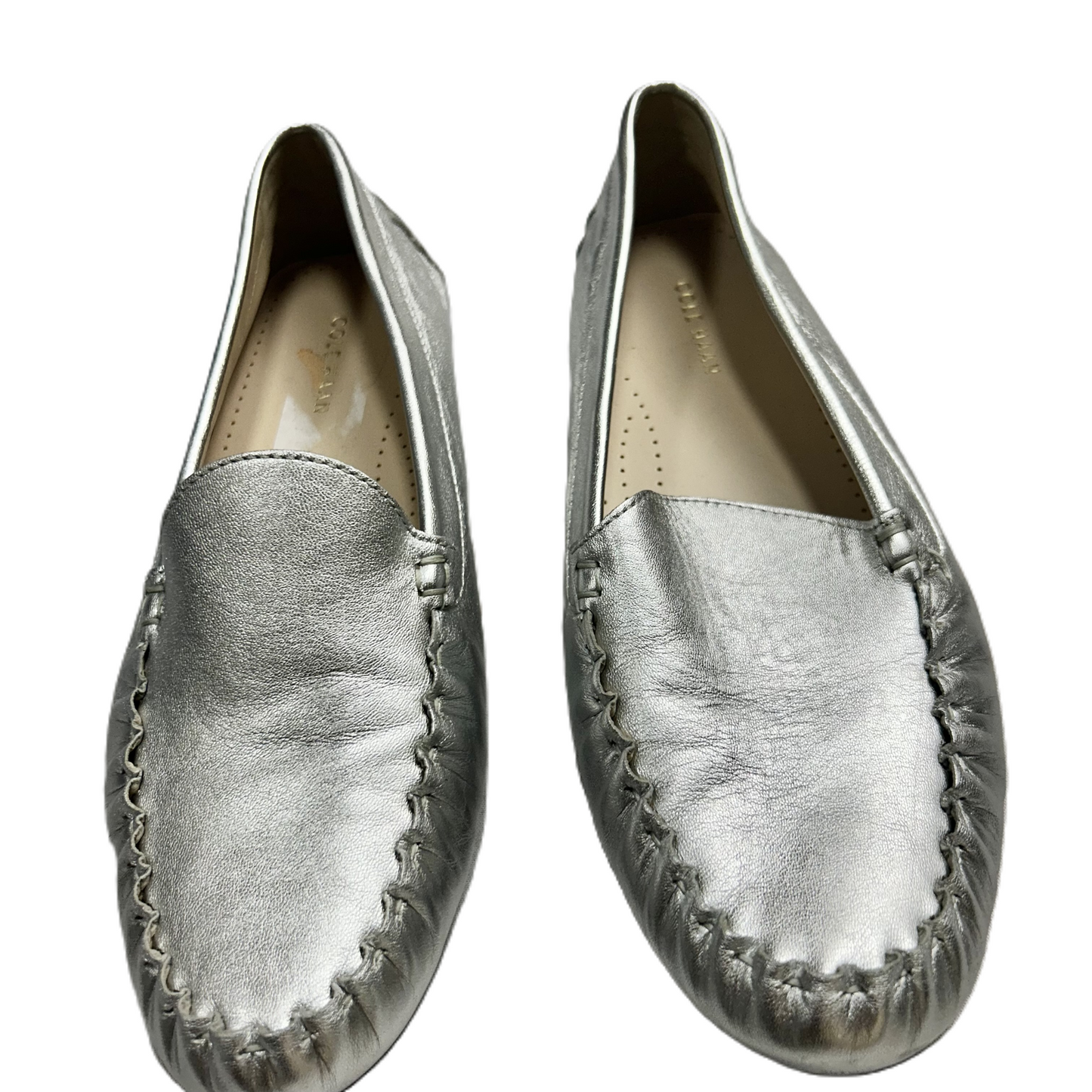 Shoes Flats By Cole-haan In Silver, Size: 9.5