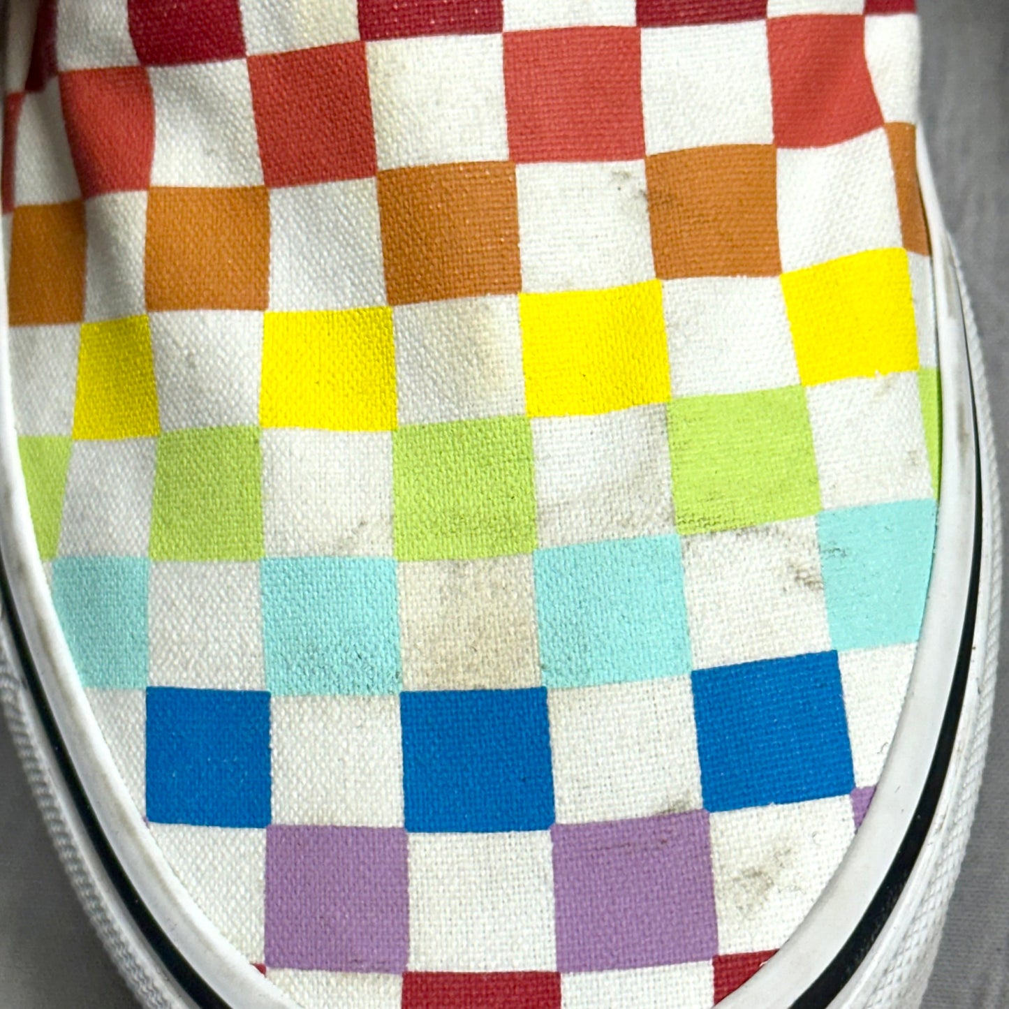 Shoes Sneakers By Vans In Rainbow Print, Size: 7.5