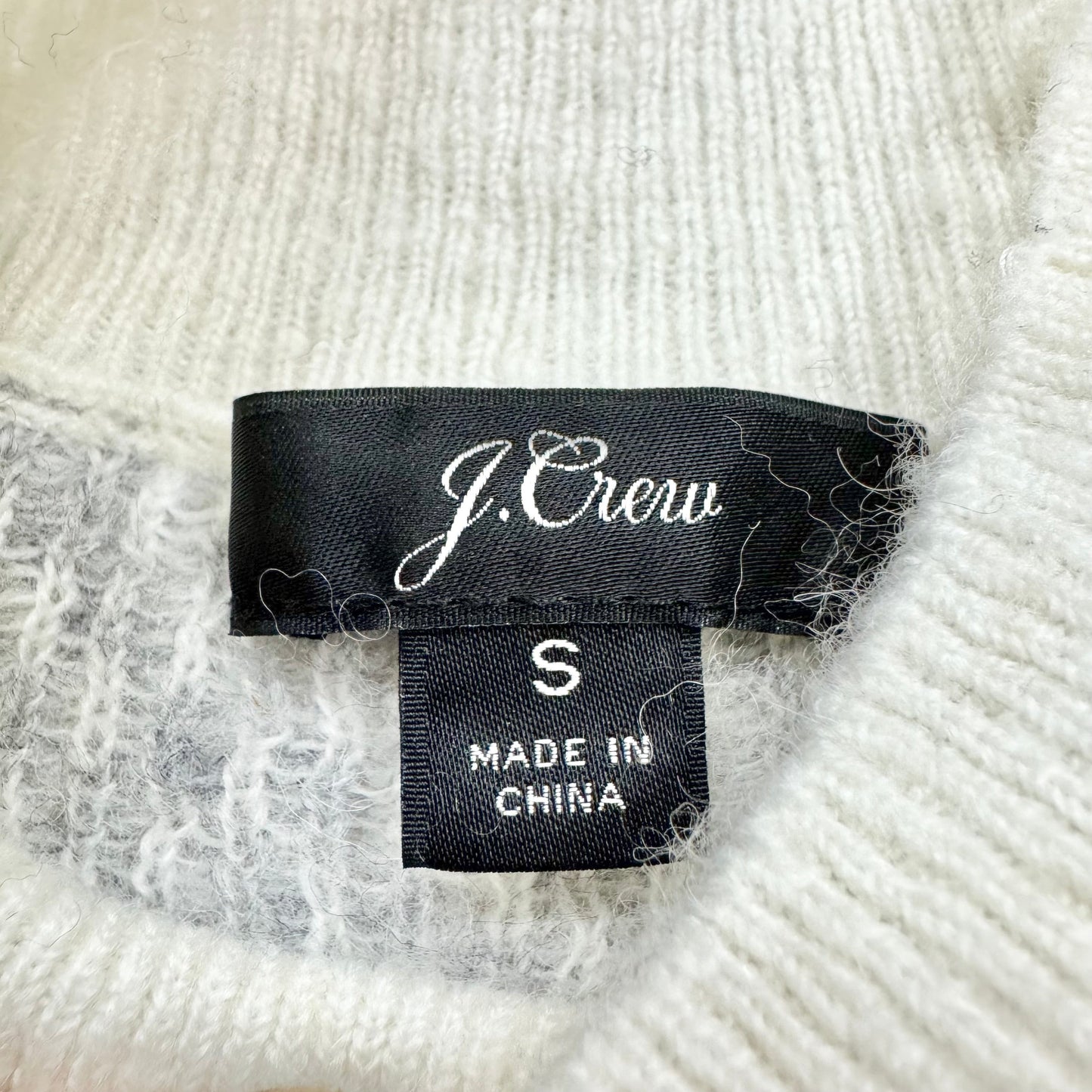 Sweater By J. Crew In Grey & White, Size: S