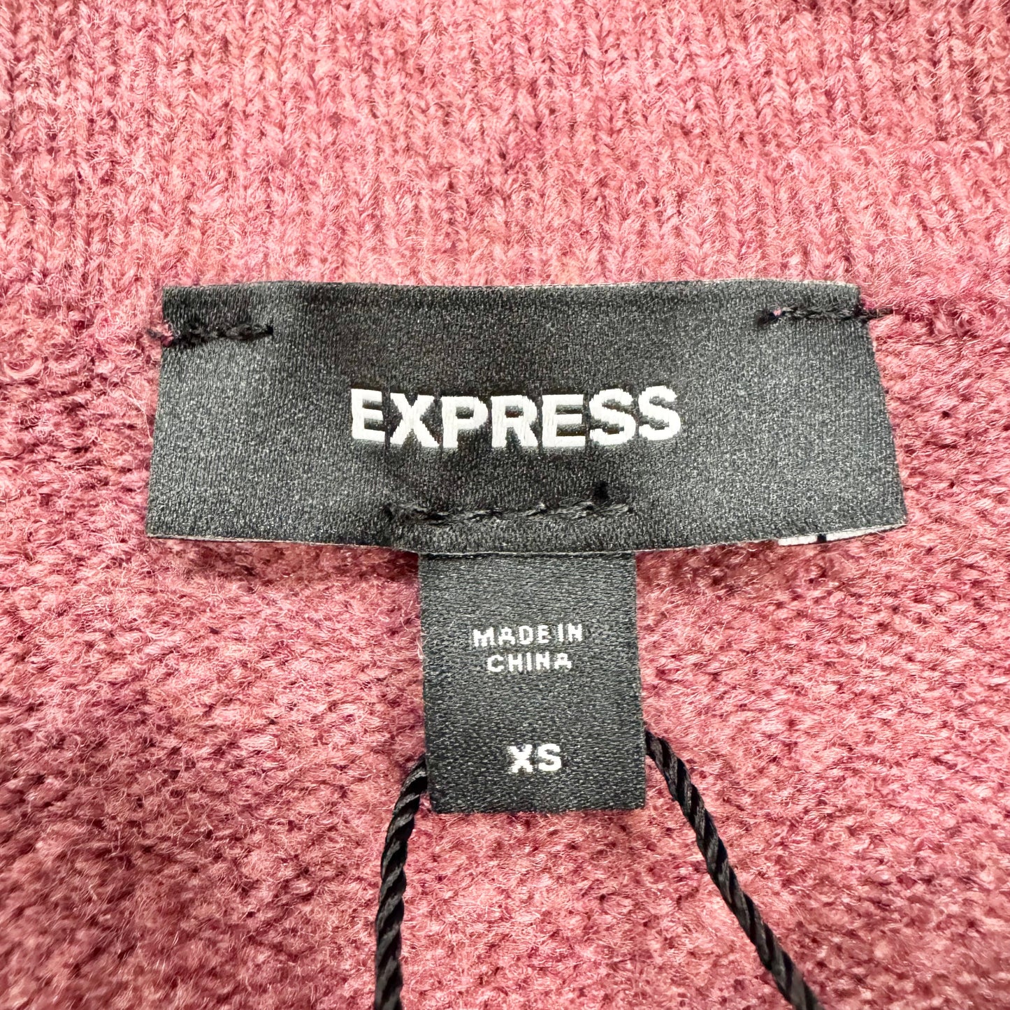 Cardigan By Express In Pink, Size: Xs