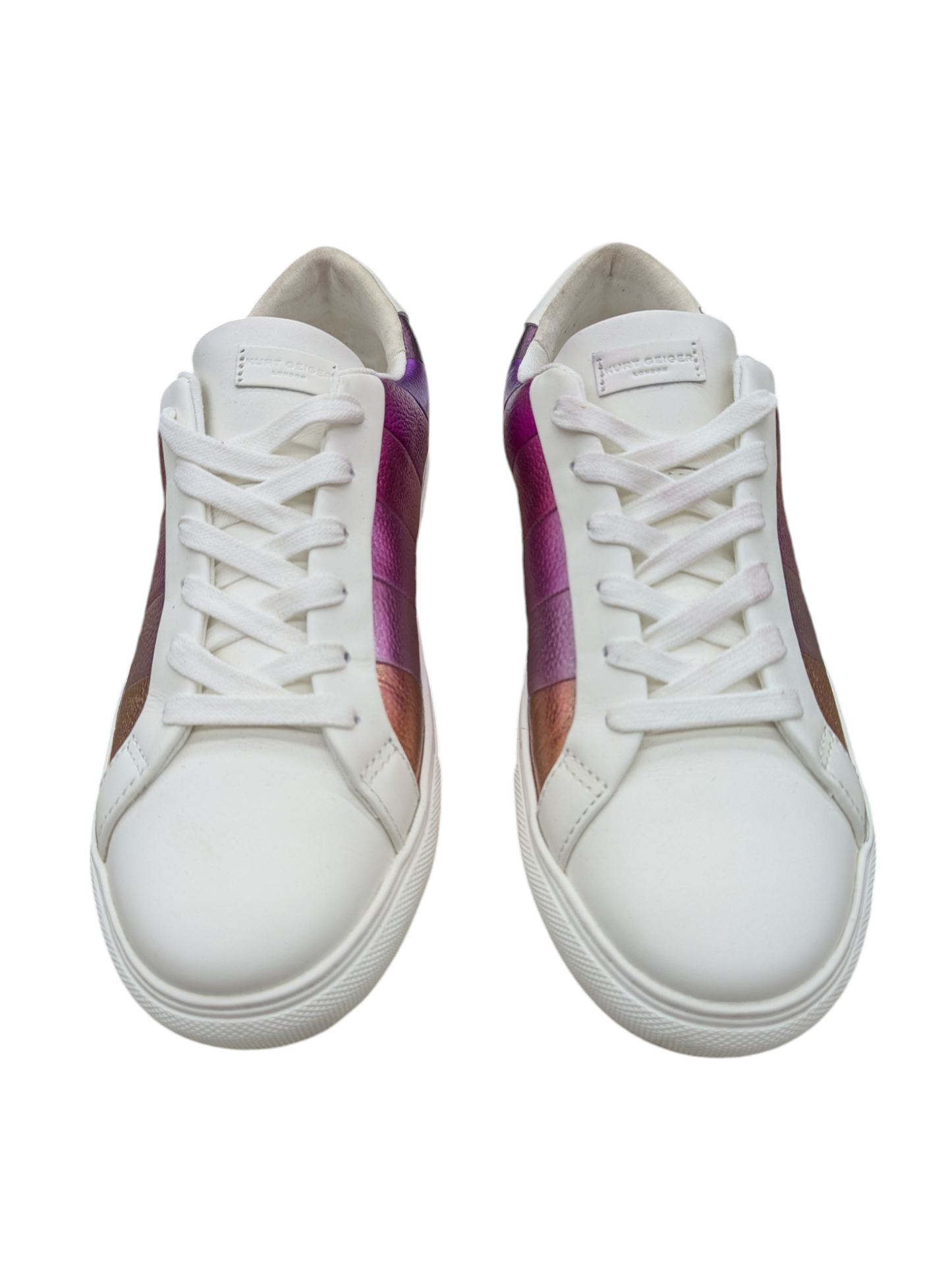 Shoes Sneakers By Kurt Geiger London In Pink & White, Size: 9