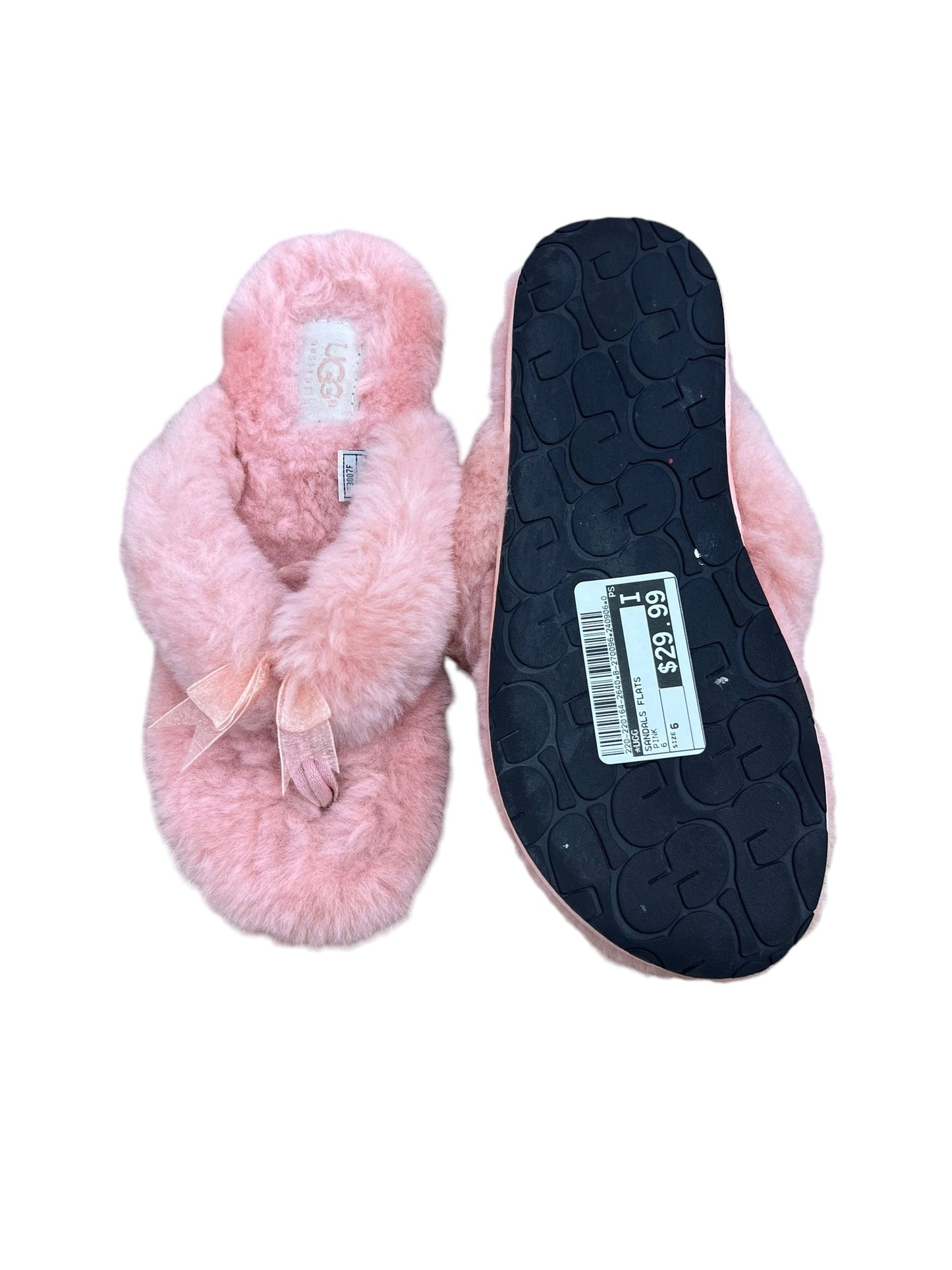 Sandals Flats By Ugg In Pink, Size: 6