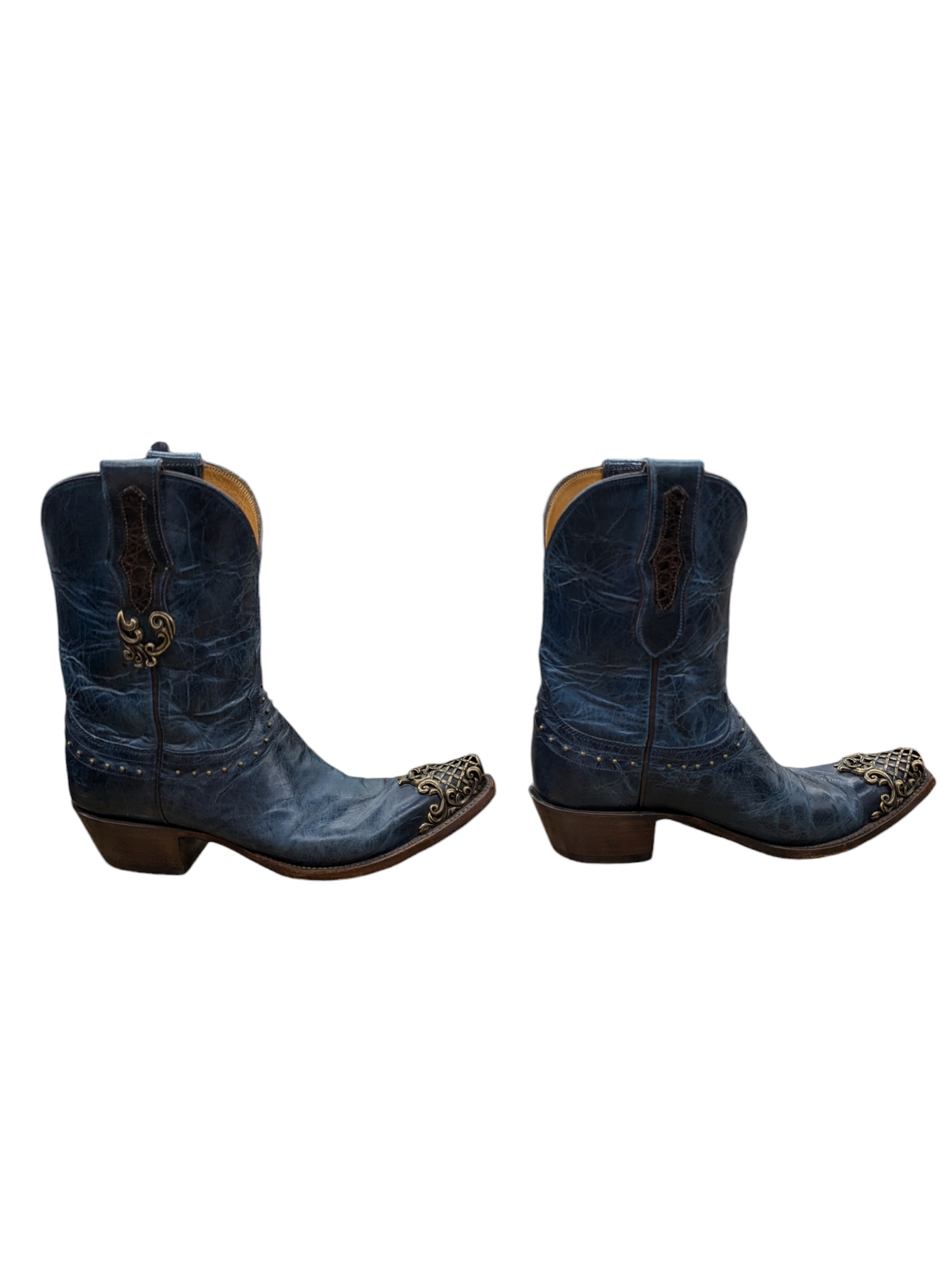 Boots Western By Lucchese In Teal, Size: 8