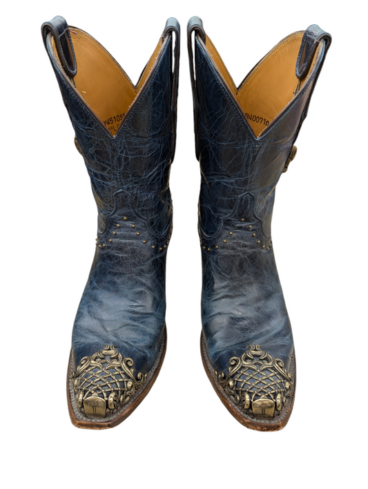 Boots Western By Lucchese In Teal, Size: 8