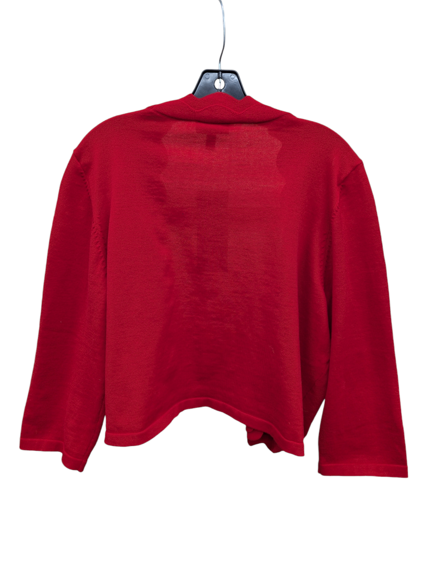 Sweater Cardigan By Clothes Mentor In Red, Size: 3x