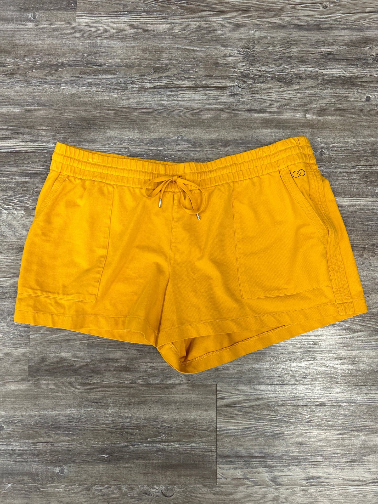 Athletic Shorts By Calia In Yellow, Size: Xxl