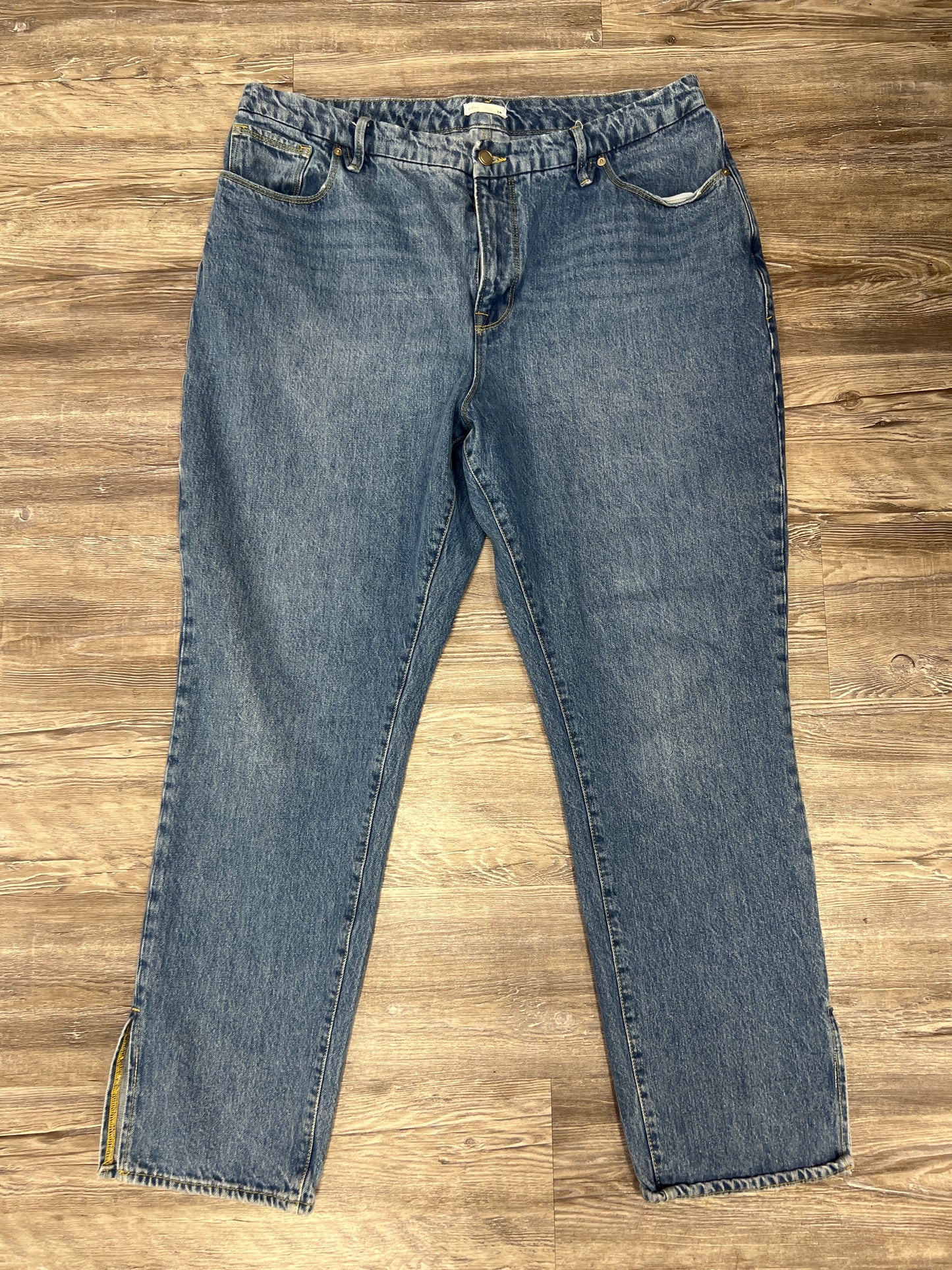 Jeans Designer By Good American In Blue Denim, Size: 16