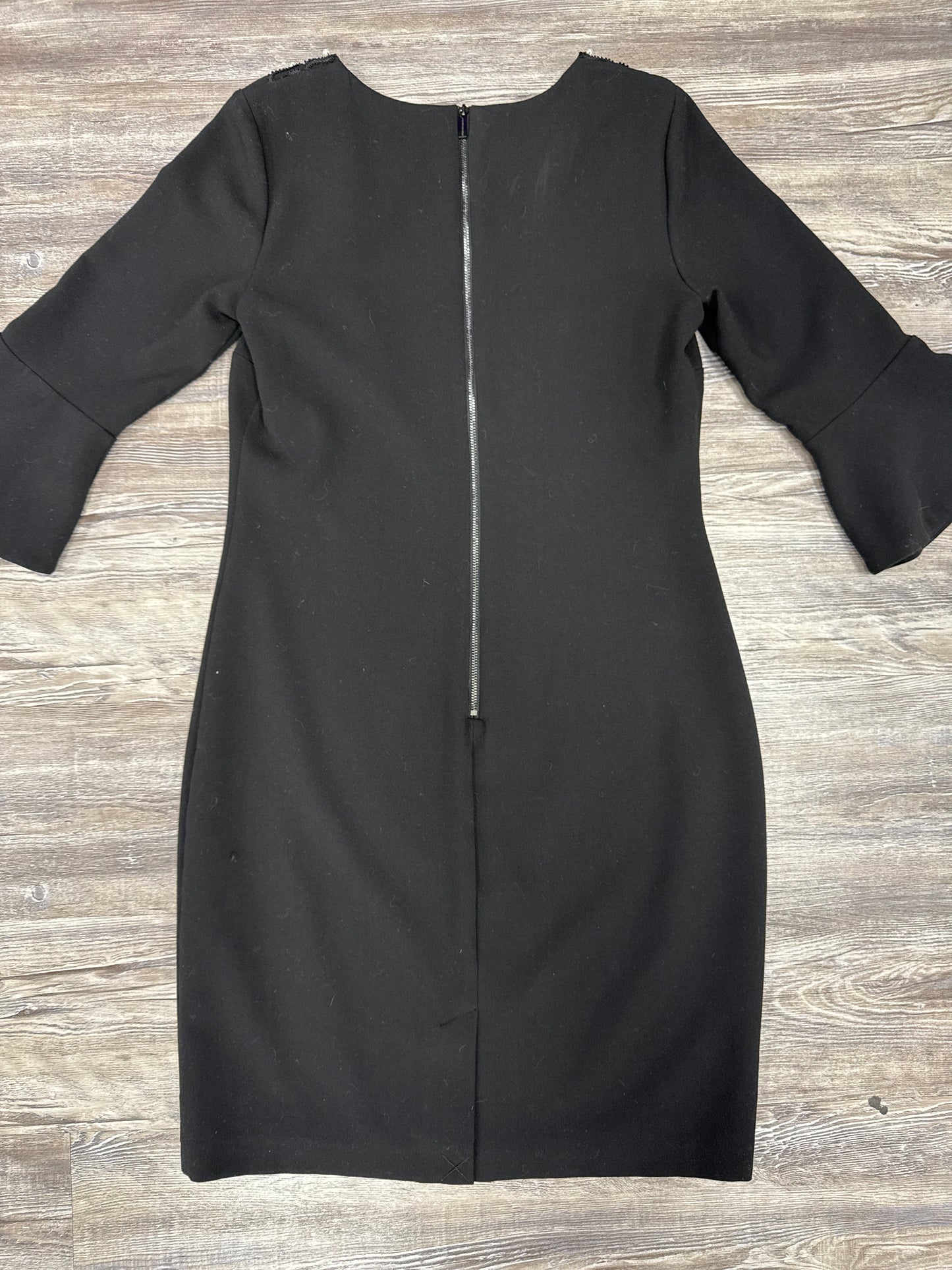 Dress Casual Midi By Karl Lagerfeld In Black, Size: M