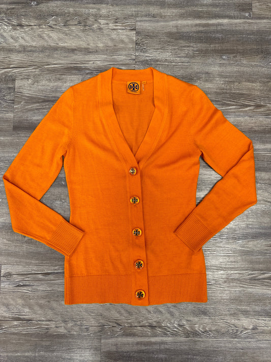 Cardigan Designer By Tory Burch In Orange, Size: Xs