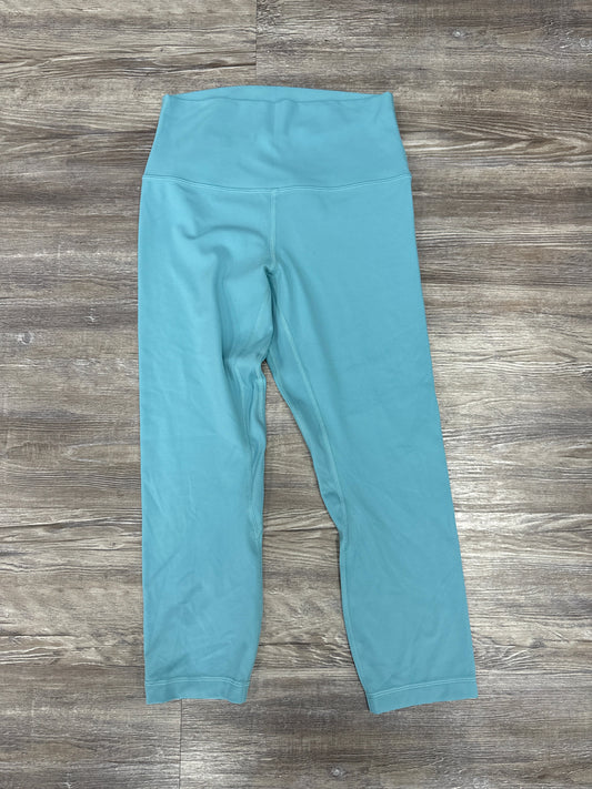 Athletic Capris By Lululemon In Blue, Size: 6