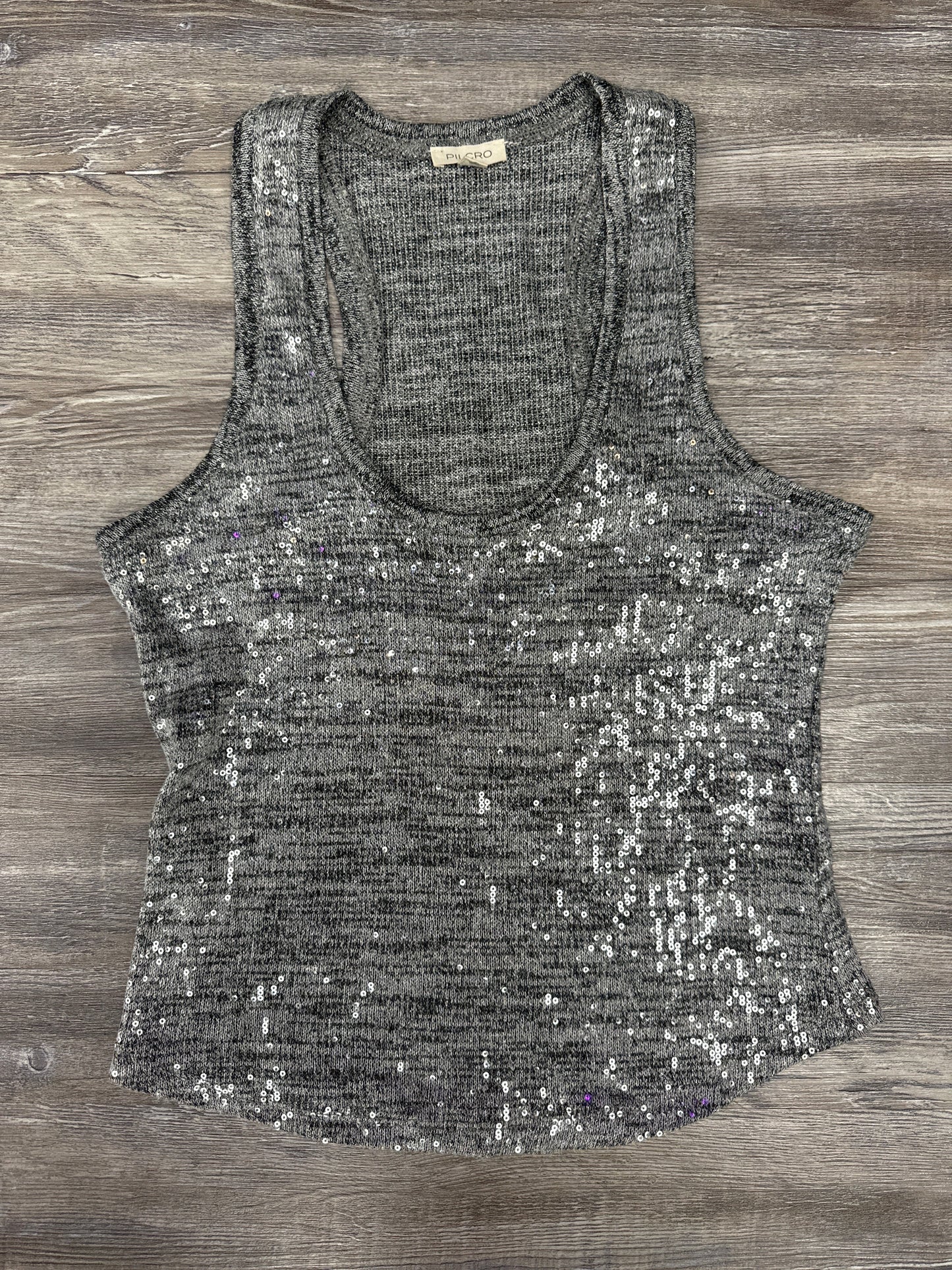 Tank Top By Pilcro In Silver, Size: M