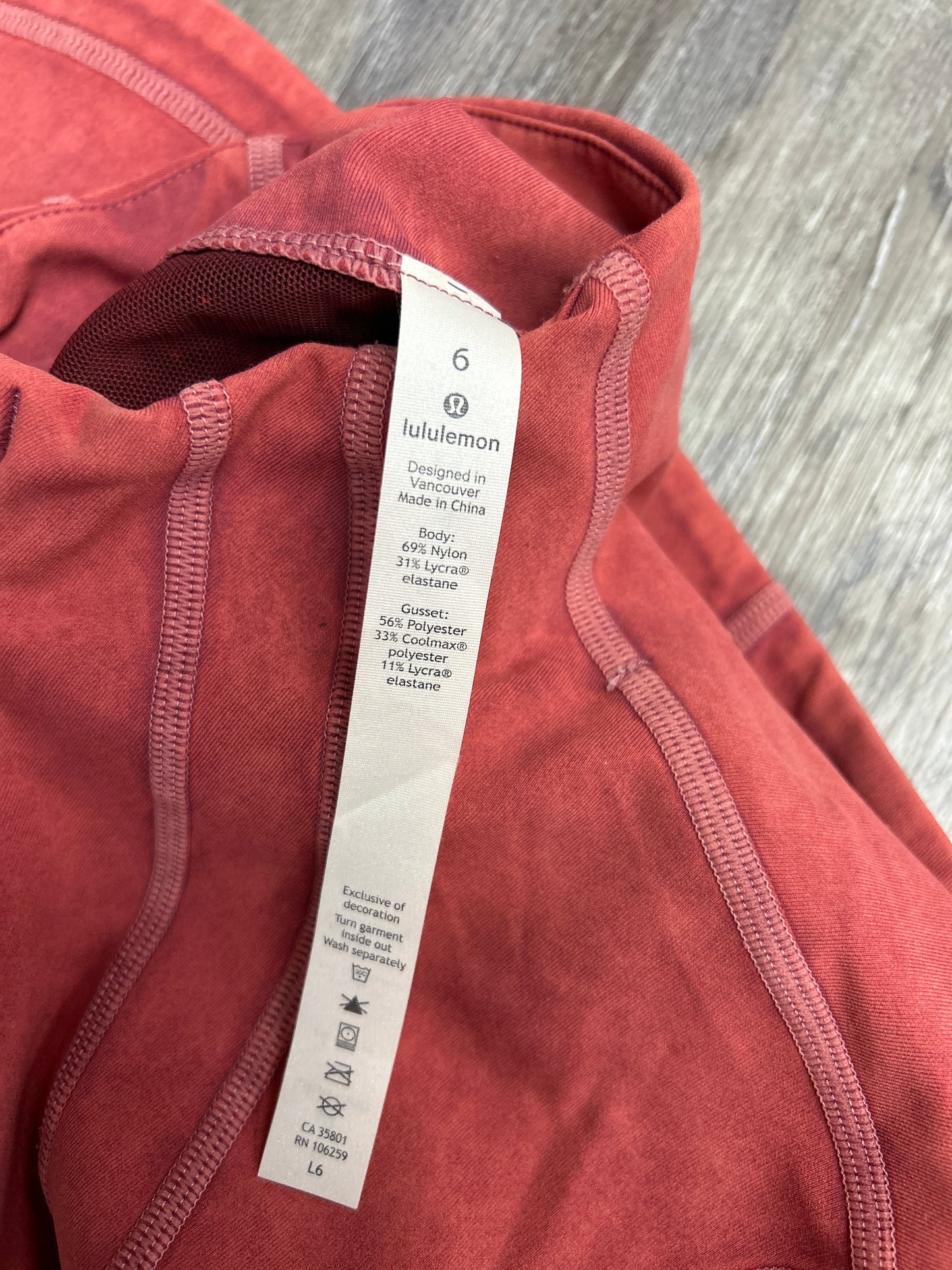 Athletic Jacket By Lululemon In Red, Size: 6